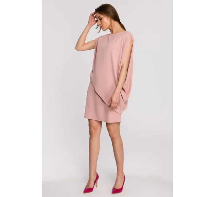 šaty pudrové model 18003482 - STYLOVE