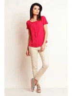 Dámská halenka model 20190965 Tmavě růžová - Infinite You Dámská halenka model 20190965 Tmavě růžová - Infinite You