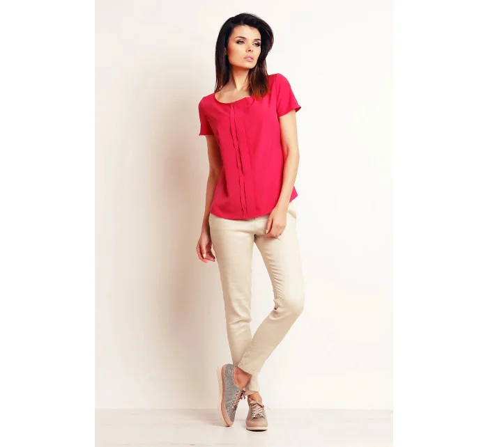 Dámská halenka model 20190965 Tmavě růžová - Infinite You Dámská halenka model 20190965 Tmavě růžová - Infinite You