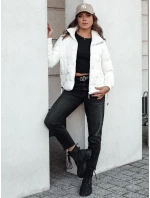 Dámska zimná bunda FASHWARM krátka prešívaná s kapucňou biela FashionStreet TY4637 Dámska zimná bunda FASHWARM krátka prešívaná s kapucňou biela FashionStreet TY4637
