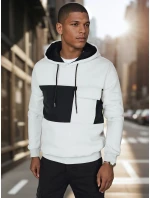 Pánská šedá mikina s kapucí model 21986056 - Dstreet