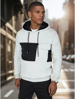 Pánská šedá mikina s kapucí model 21986056 - Dstreet