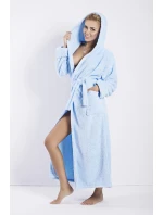 Dámsky župan Diana long light blue - DKAREN