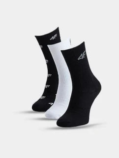 Chlapčenské členkové ponožky (3 balenia) 4F 4FJWAW25USOCM391-91A