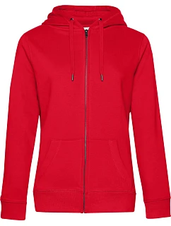 B&C QUEEN Zipped Dámská mikina s kapucí red model 22536267
