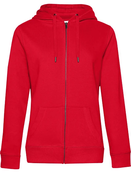 B&C QUEEN Zipped Hood_° Dámska mikina s kapucňou 01.W03Q červená B&C QUEEN Zipped Hood_° Dámska mikina s kapucňou 01.W03Q červená