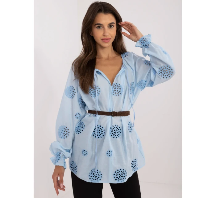 Blúzka LK BZ 509747.80 svetlomodrá Blúzka LK BZ 509747.80 svetlomodrá