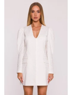 M881 Žakárové sako - krémové