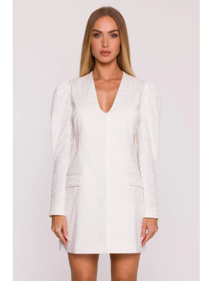 M881 Žakárové sako - krémové M881 Žakárové sako - krémové