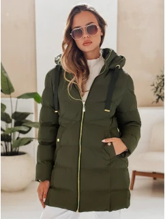 Dámská zimní bunda s kapucí zelená Dstreet model 21978724 - FashionStreet