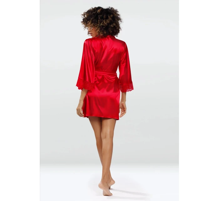 Dámsky saténový župan Belinda červený - Dkaren Dámsky saténový župan Belinda červený - Dkaren