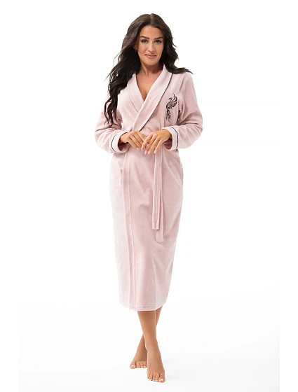 Dámský župan model 22342269 růžový - Dorota Dámský župan model 22342269 růžový - Dorota