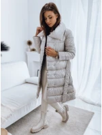 Dámská prošívaná bunda kabát PREMIUM béžová Dstreet model 21965998 - FashionStreet
