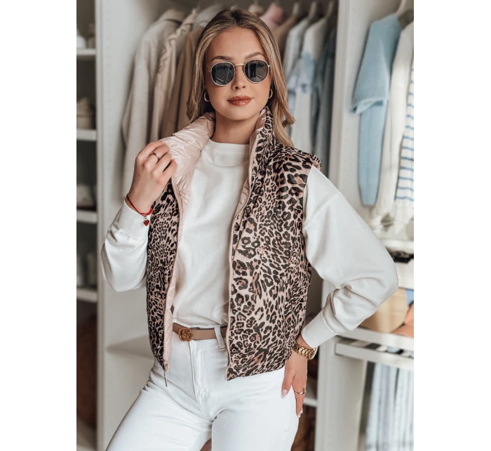 Dámská krátká oboustranná vesta růžová Dstreet model 21984368 - FashionStreet Dámská krátká oboustranná vesta růžová Dstreet model 21984368 - FashionStreet