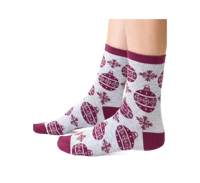Dámské vánoční ponožky model 21327638 3540 - Steven Dámské vánoční ponožky model 21327638 3540 - Steven