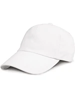 Result Headwear RC 024X 6-panelová nízkoprofilová čiapka s kšiltom 28.024X biela Result Headwear RC 024X 6-panelová nízkoprofilová čiapka s kšiltom 28.024X biela