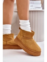 Nízké dámské sněhule na platformě s podšívkou Camel model 21673113 - EVENTO