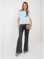 Sweter PM SW model 21923956 jasny niebieski - FPrice Sweter PM SW model 21923956 jasny niebieski - FPrice