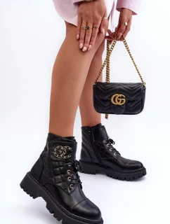 Dámské Pracovní Boty S Dekorací, Černá Toye