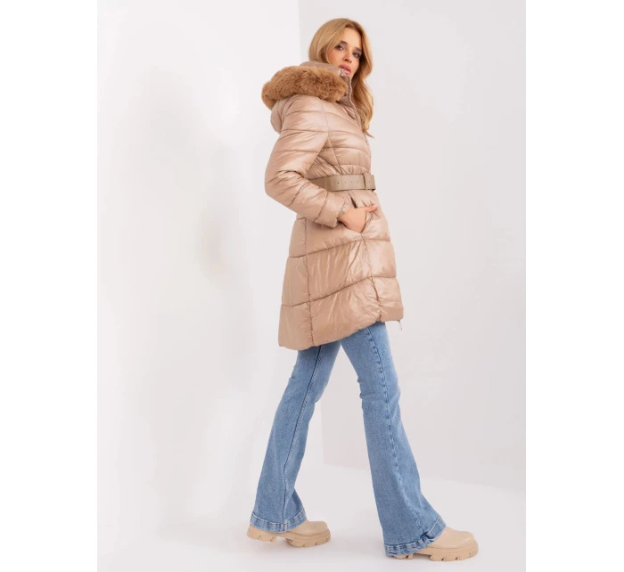 Dámska bunda NM KR TR8173.96P svetlohnedá - FPrice