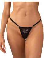 Dámske sexy tangá Violami Sin black - Obsessive Dámske sexy tangá Violami Sin black - Obsessive