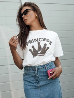 Dámske tričko PRINCY biele FashionStreet RY2650