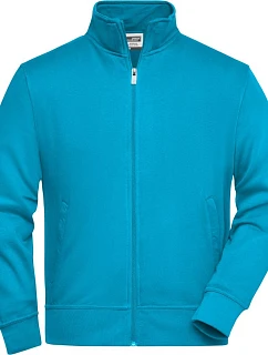 JN 836 Mikina se stojáčkem model 22529386 turquoise - Daiber