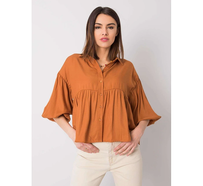 Košeľa 328 KS 4023.57 svetlohnedá