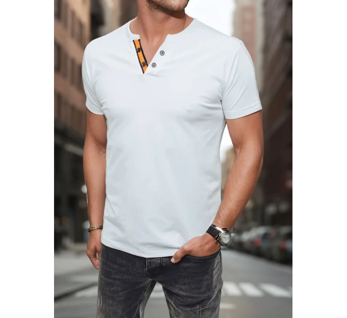 Pánské bílé polo tričko Dstreet model 21982850 - FashionStreet Pánské bílé polo tričko Dstreet model 21982850 - FashionStreet