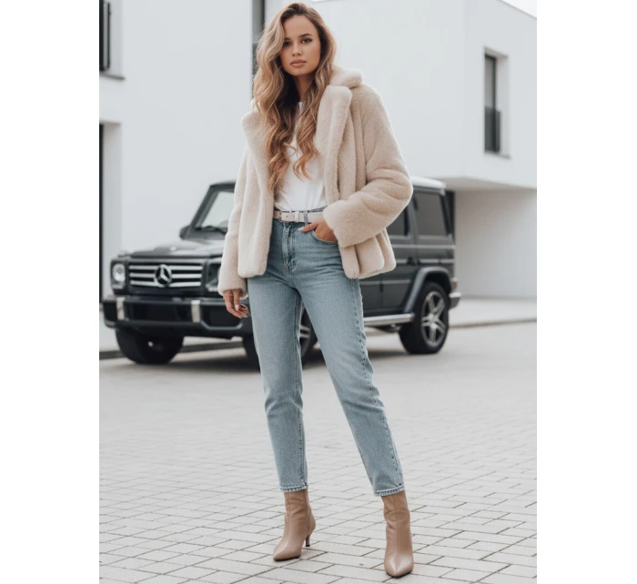 Dámský  krátký béžový model 21990776 - Dstreet