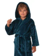 Detský župan Siena s kapucňou 9156 petrol - Vestis Detský župan Siena s kapucňou 9156 petrol - Vestis