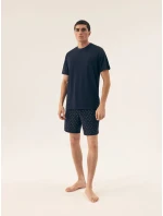 Pánske pyžamo 42601 Shore tmavomodré - HENDERSON Pánske pyžamo 42601 Shore tmavomodré - HENDERSON
