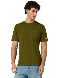 Pánské tričko SS Tee olive  pánské model 21479801 - CHAMPION