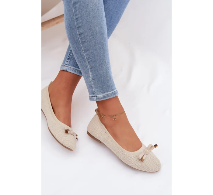 Baleríny s Mašlí Béžové model 21997782 - Boto