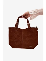 Kožená kabelka z imitace semiše Camel model 22111652 - Flora&Co