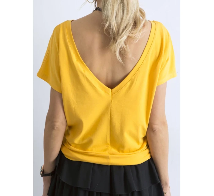 Tričko RV TS model 14816788 tmavě žlutá - FPrice Tričko RV TS model 14816788 tmavě žlutá - FPrice