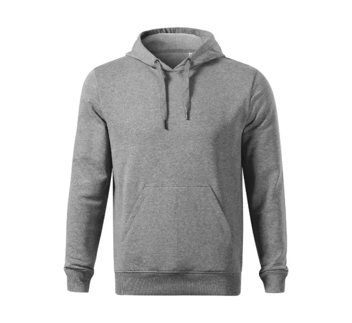 Break pánska mikina s kapucňou tmavo šedé odlesky