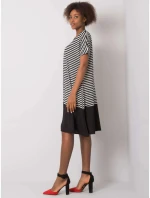 Dámské šaty model 21173168 Černá s bílou - FPrice