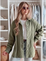 Dámská přechodná košilová bunda oversize khaki Dstreet model 21986309 - FashionStreet