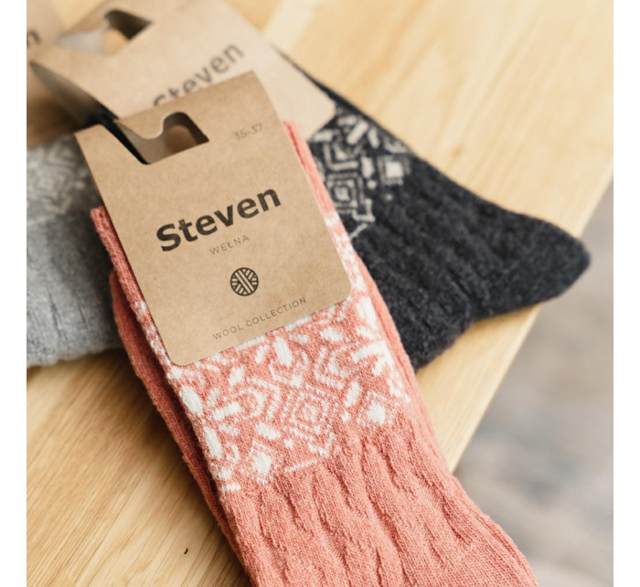 Dámske vlnené ponožky Steven art.093 Vzor 35-40