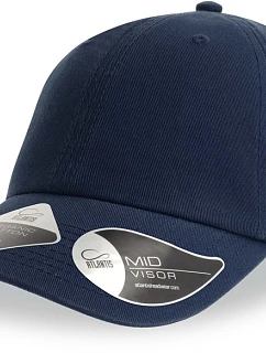 Atlantis Headwear Fraser 6-panelová čiapka s výložkou 33.0104 tmavomodrá
