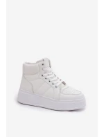 Vysoké dámské tenisky na platformě bílé model 21693379 - EVENTO Vysoké dámské tenisky na platformě bílé model 21693379 - EVENTO