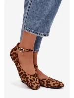 Dámské baleríny s páskem a přezkou Panterka model 21747608 - Boto