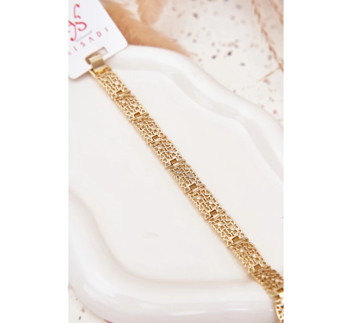 Dámský náramek ze chirurgické oceli zlatý