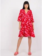 Dámske šaty-D73771M30214C-červené Dámske šaty-D73771M30214C-červené