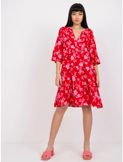 Dámske šaty-D73771M30214C-červené Dámske šaty-D73771M30214C-červené
