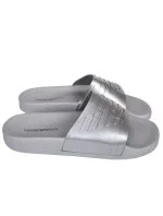 Pantofle model 7456204 stříbrná - Emporio Armani