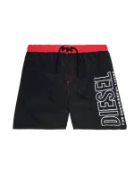 Pánske kúpacie šortky 00SV9U-0PCAU-900 - čierna/červená - Diesel