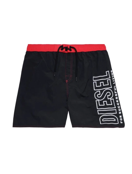 Pánske kúpacie šortky 00SV9U-0PCAU-900 - čierna/červená - Diesel