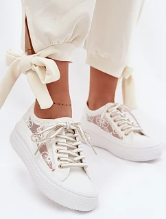 Dámske šnurovacie tenisky LCW-26-44-4480 white . Lee Cooper